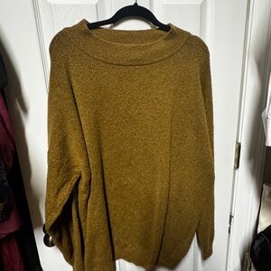 a new day Mustard Crewneck Sweater